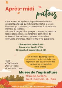 Atelier patois bressan au Musée de l’Agriculture